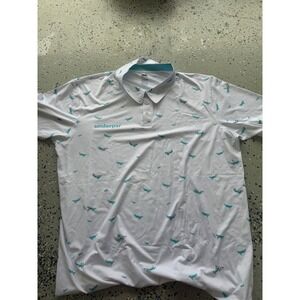 Underpar Golf Polo Shirt Bird Print Moisture Wicking Adult 4XL‎